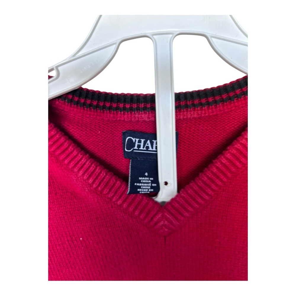 Bundle of 2 Boys Shirt & Vest Rebels & Chaps Plaid Button Down Shirt Size 4 - Picture 6 of 6